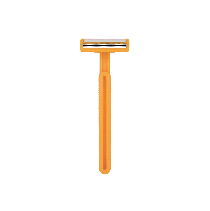 Disposable razor stainless steel Plastic handle twin blade razor shaving kit 
