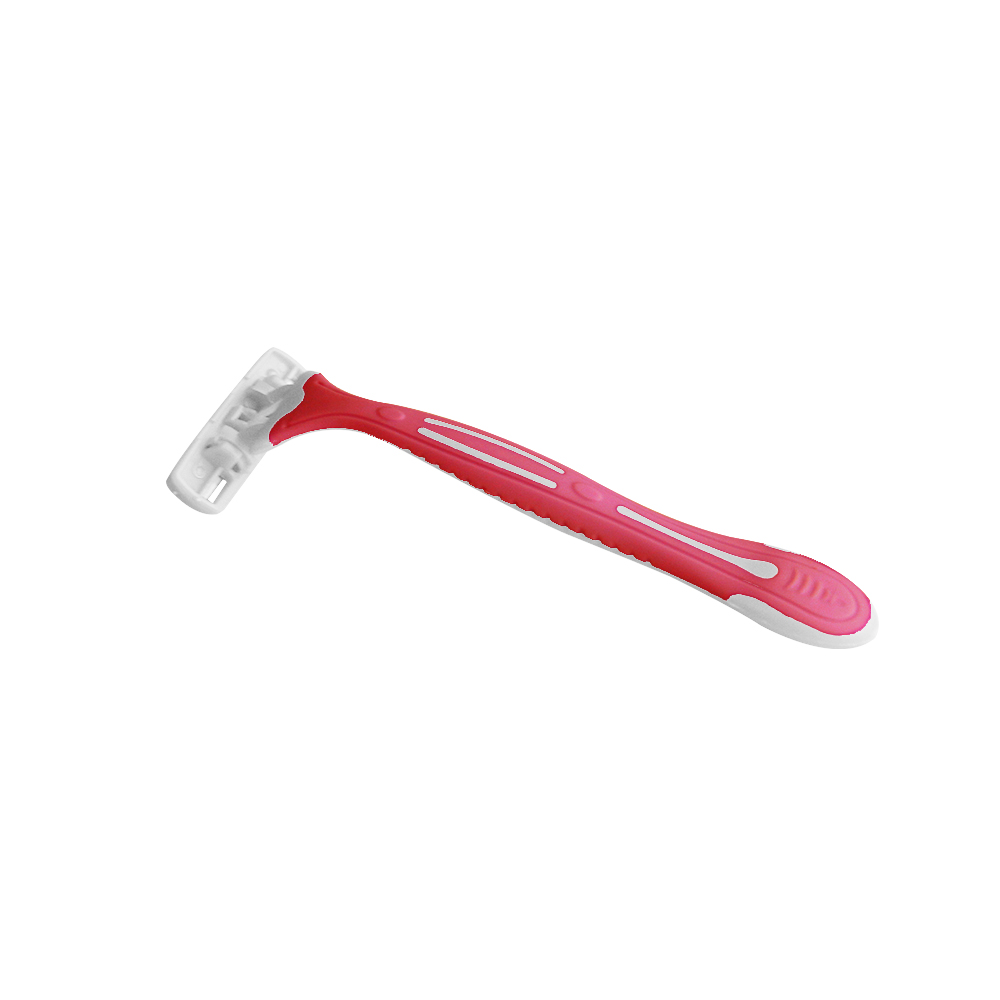 Three blade disposable razor for women 3PCS