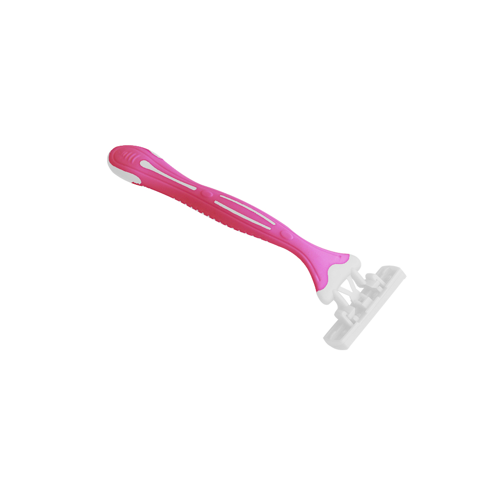 Three blade disposable razor for women 3PCS