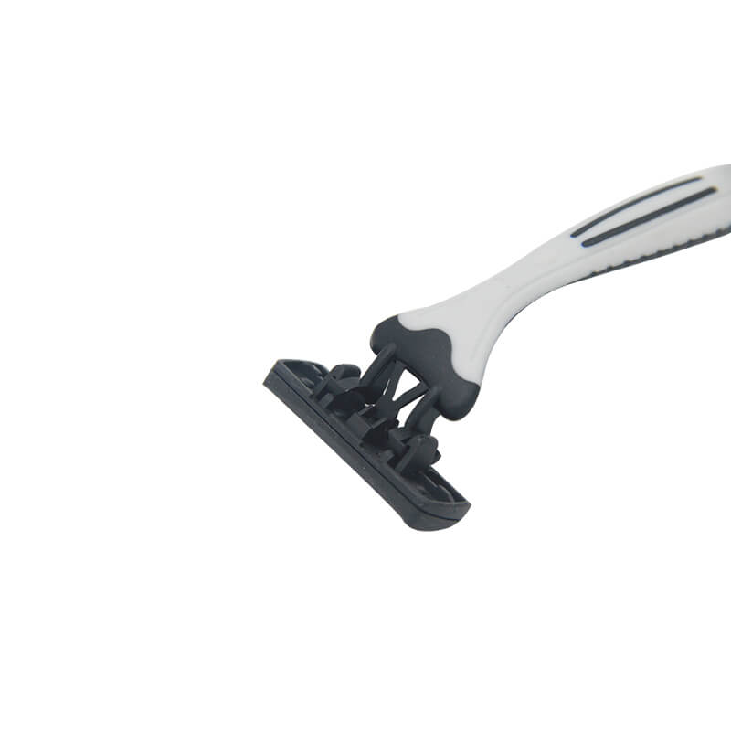 Latest Hot Sale Newest Selling OEM Design White Handle Disposable Triple Blade Razor Men 