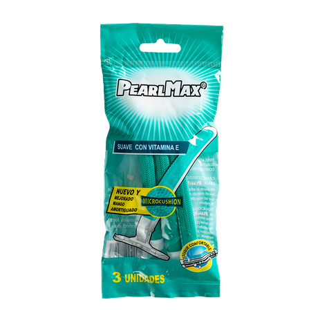 PearlMax New Products Plastic Handle Simple Stainless Steel Disposable 2 Blades Razor with Lubricating Strip with Good Offer