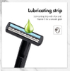 Wholesale Men's Razor Maquinillas De Afeitar Doble Hoja Twin Blades Stainless Steel Shaver Disposable Razor with Lubricant
