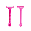 Pearlmax Twin Blades Stainless Steel Fixed Head Women Disposable Razor