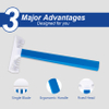 PearlMax High Quality Stainless Steel Razor Blades Disposable Single Men's Razor Barber 1 Blade Plastic Handle Razor