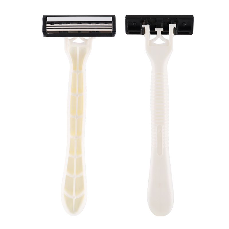 Wholesale Wheat Straw Triple Blades Stainless Steel Disposable Razors
