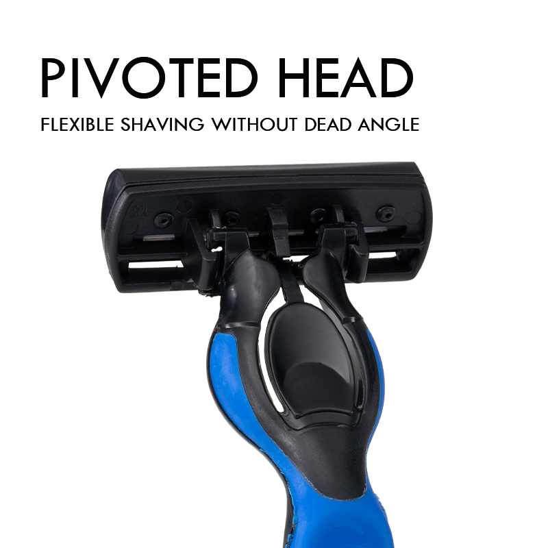 Factory New Six Blade Shavers for Men Soft Rubber Handle 6 Blades Shaving Disposable Razors Wholesale Razor Blades Floating 6 Six Blade System Razors