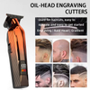 PearlMax Custom Logo USB Cordless Electric Hair Cutter Salon Use Digital Metal Hair Clippers