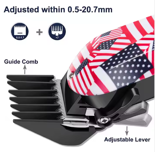 PearlMax Custom Electric Haircut Tools USB Charging Digital Mens Hair Clipper Trimmer for Barber