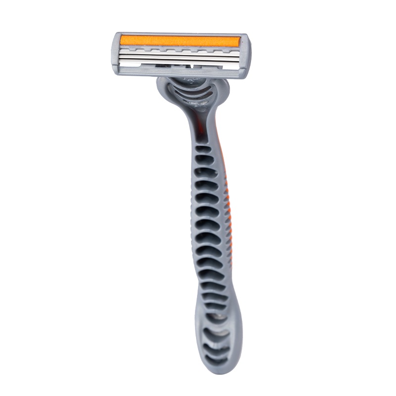PearlMax Long Rubber Handle Hair Shaving Razor High Quality Disposable Razor With Trimmer