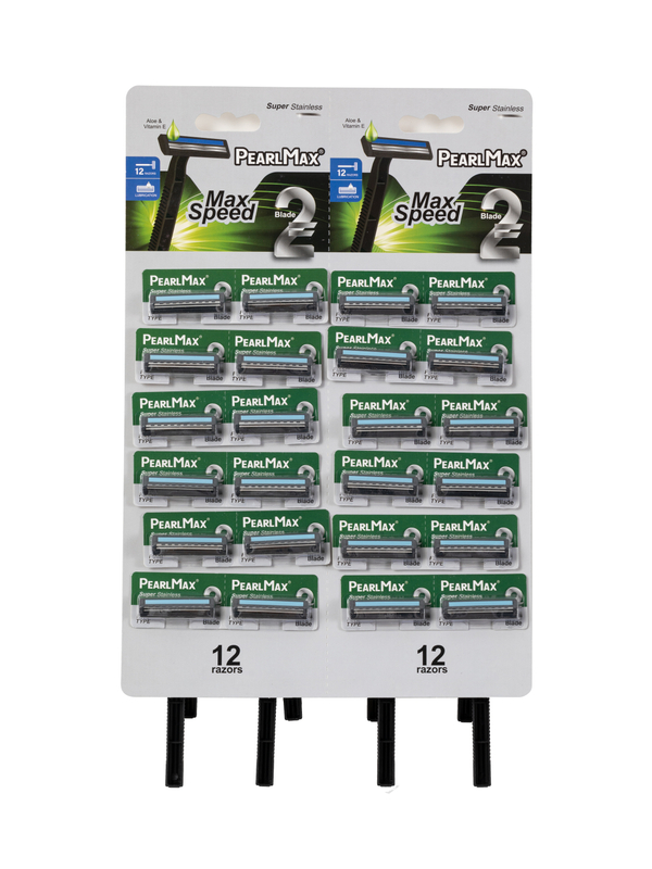 24pcs/card Cheap Price Disposable Razors Twin Blade Plastic Handle Shaving Razor