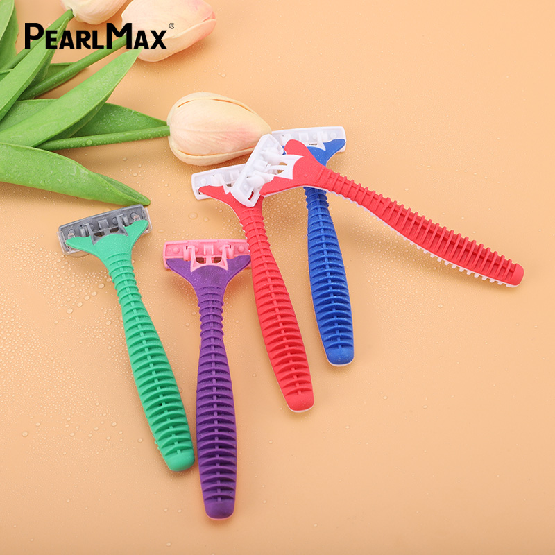 PearlMax Wholesale High Quality Triple Blade Disposable Three Blades Shaver