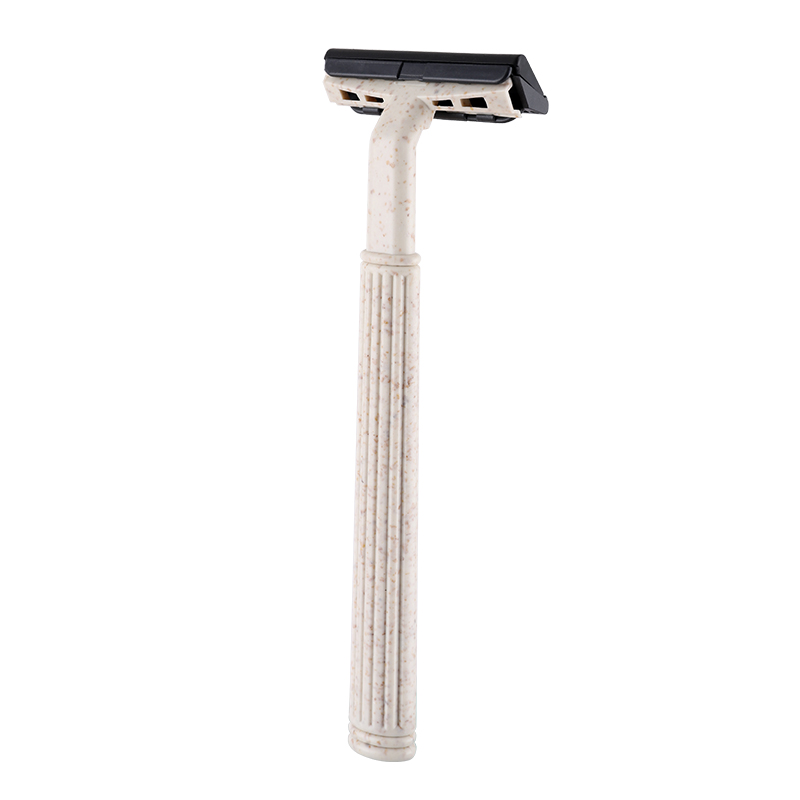 Wheat Straw Triple Blades Stainless Steel Disposable Razors