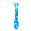 PearlMax New Dual Color Triple Blade Women Body Razor Disposable Shaving Razor Safety Face Shaving Pink Plastic Razor for Lady