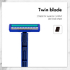 PearlMax Wholesale Classic Twin Blade Safety Shaving Razor with Lubricating Strip