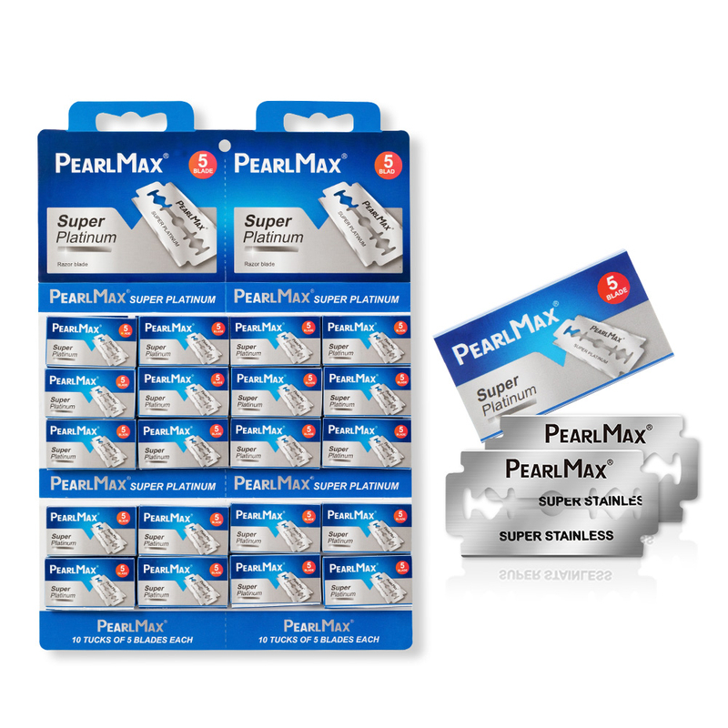 PearlMax Skin Care Razor Blade Mens Double Edge Blade Barber Razor Shaving Razor Blade