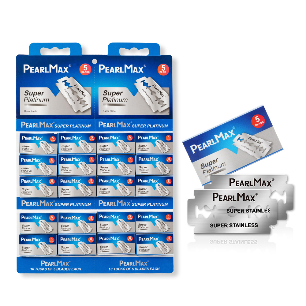 PearlMax Skin Care Razor Blade Mens Double Edge Blade Barber Razor Shaving Razor Blade