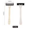 Wholesale Wheat Straw Triple Blades Stainless Steel Disposable Razors