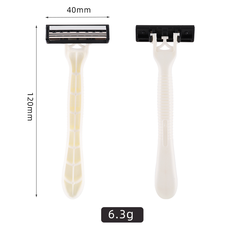 Wholesale Wheat Straw Triple Blades Stainless Steel Disposable Razors