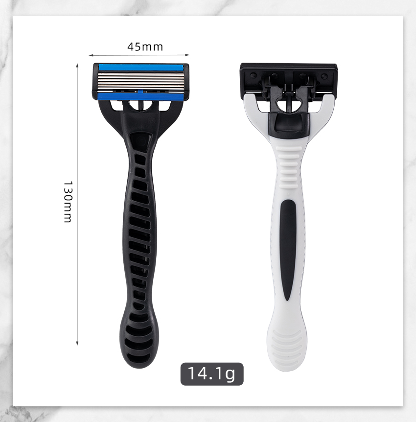 Wholesale Hot Sale Design 6 Six Blade Shaving Razor Blade System Razor with Changeable And Open Design Cartridge for Man