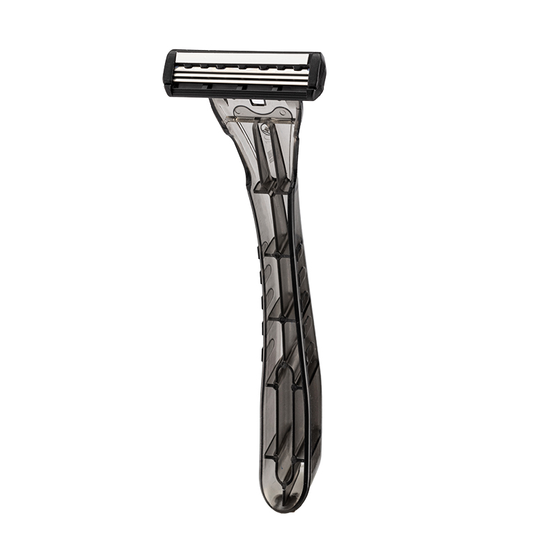 PearlMax Factory Triple Blade Stainless Steel System Face Razor Compatible With 3 Razor Plastic Transport Handle Mens Shaving