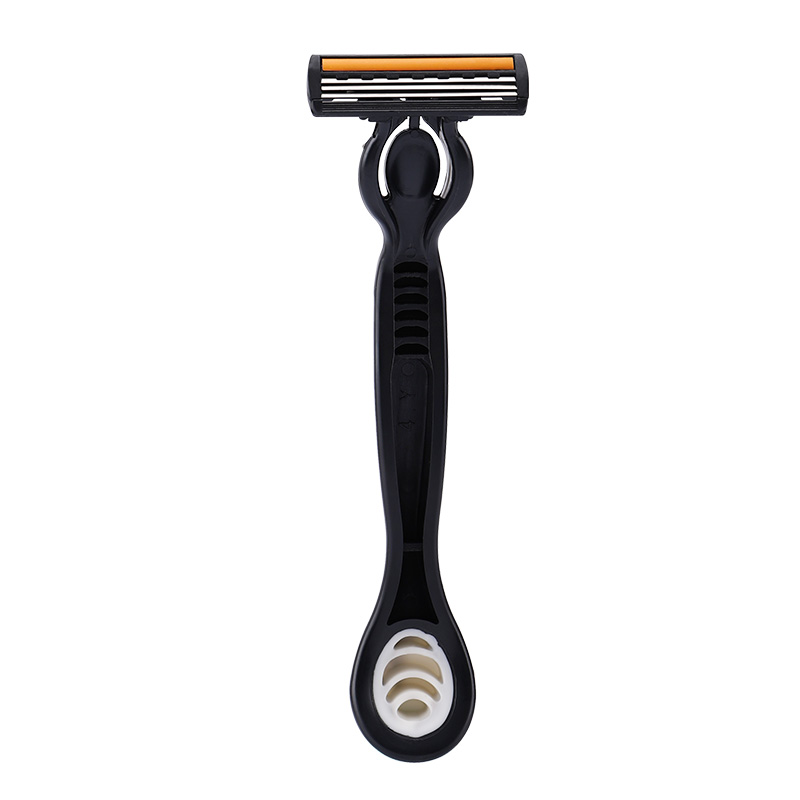 PearlMax High Quality Disposable Shaving Razors for Men Manual Non-Slip Handle with Lubrication Strip and Triple Blades Cheap