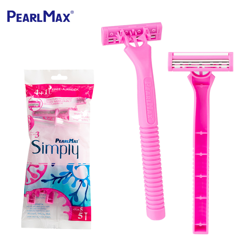 PearlMax New Fashion Lady Shaving Women Razors Shaver for Lady Mini Replaceable Razor Plastic Handle Disposable Razor