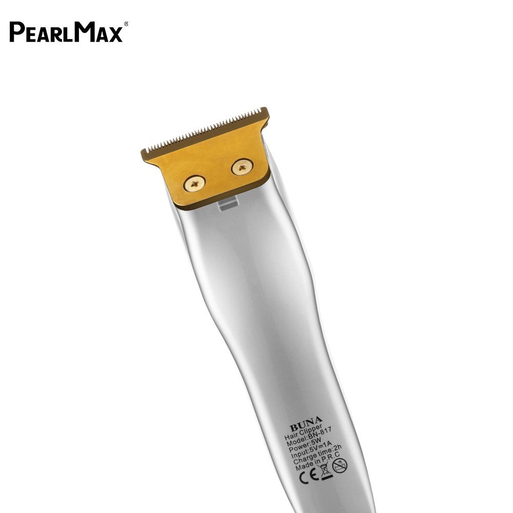 PearlMax Professional Cordless Barber Clippers Men Grooming Rechargeable Beard Trimmer 