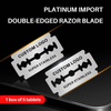 Customized Wholesale Professional Super Stainless Steel Razor Blade Double Edge Safety Razor Barbers 