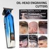 PearlMax Custom Logo USB Cordless Electric Hair Cutter Salon Use Digital Metal Hair Clippers