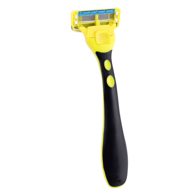 Pearlmax Face Shaving Replaceable Pivoted Head Five Blades Shaving Aloe Vitamin E Lubricating Strip Safety System Razor