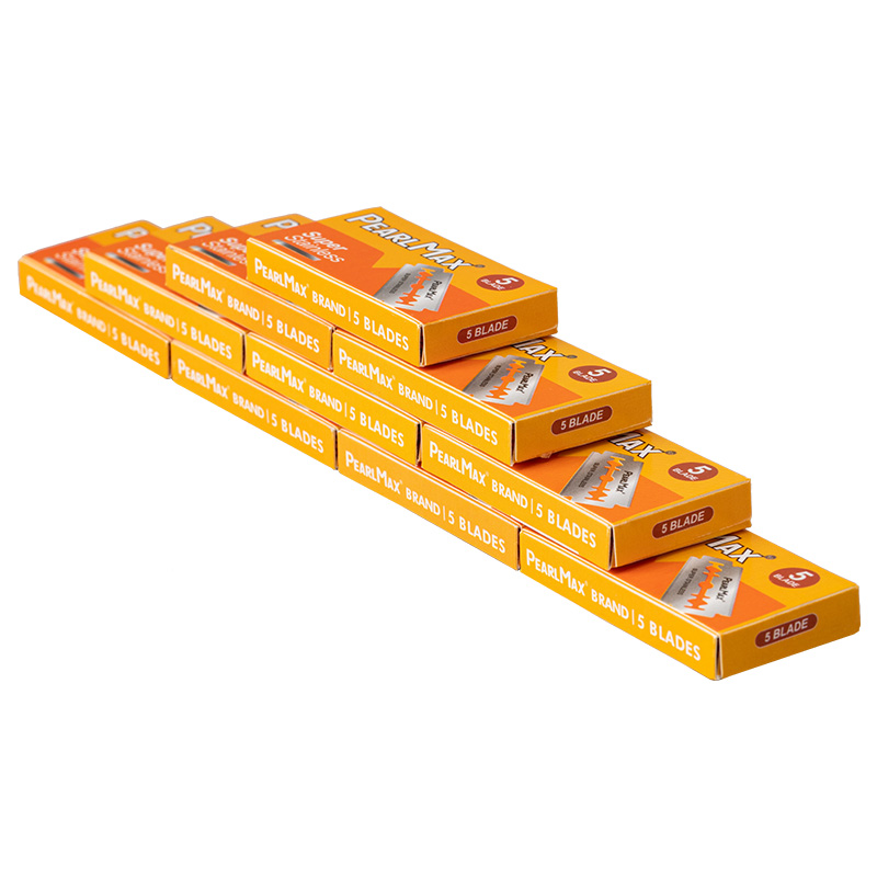 Wholesale Customized Professional Super Stainless Steel Double Edge Safety Razor Blades High Quality for Barber Supplies