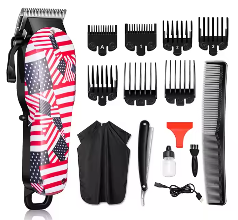 PearlMax Custom Electric Haircut Tools USB Charging Digital Mens Hair Clipper Trimmer for Barber