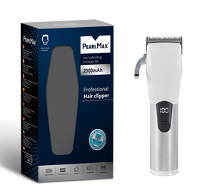 PearlMax Digital Cordless Hair Cutting Machine Trimmer Custom Adjustable Barber Hair Clipper for Men