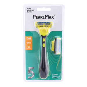 Five Blade Razor Yellow Handle