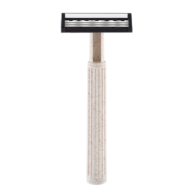 Wheat Straw Triple Blades Stainless Steel Disposable Razors
