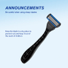 PearlMax Razor Rubber Handle Manufacturer Safety Shaving Razor 6 Blade Disposable Razor for Men