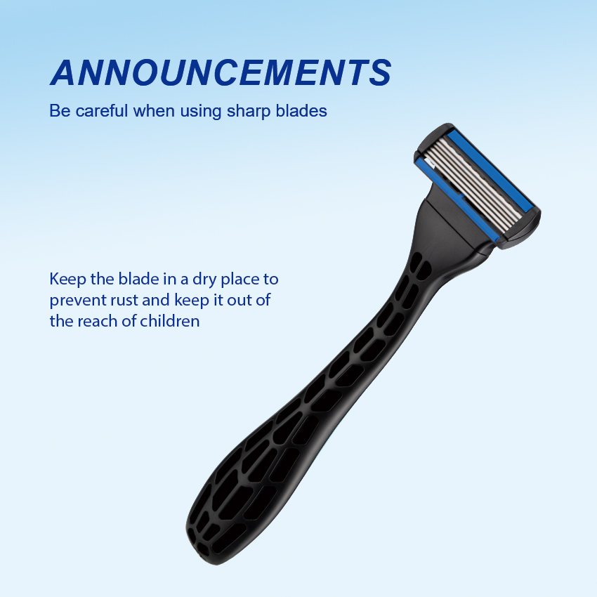 PearlMax Razor Rubber Handle Manufacturer Safety Shaving Razor 6 Blade Disposable Razor for Men