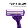 PearlMax Face Razor Disposable Triple Blade Rubble Handle Men's Shaving Razor for Women