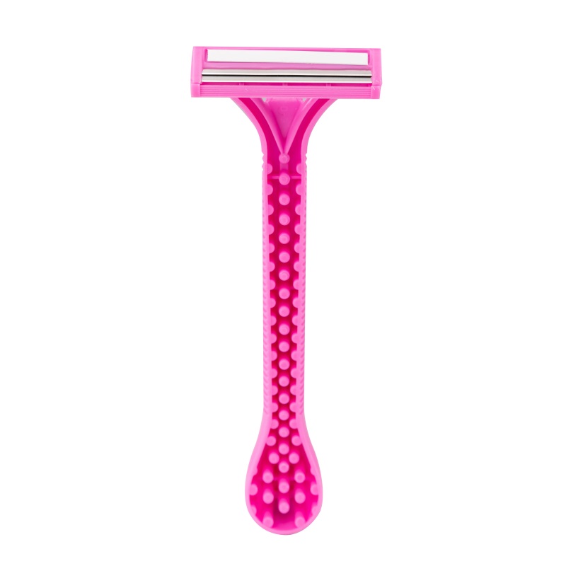 Pearlmax Twin Blades Stainless Steel Fixed Head Women Disposable Razor