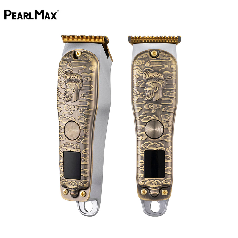 Pearlmax USB Rechargeable LED Digital Electric Men's Hair Clippers Hair Trimmer Cutting Machine 