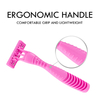 Pearl Max Plastic Triple Stainless Steel Blade Pivoting Head With Lubricating Strip Disposable Razor Plastic Handle Cheap Razor