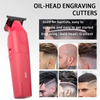PearlMax Custom Logo Metal Carving Hair Cutter USB Cordless Electric Hair Clipper for Salon Use