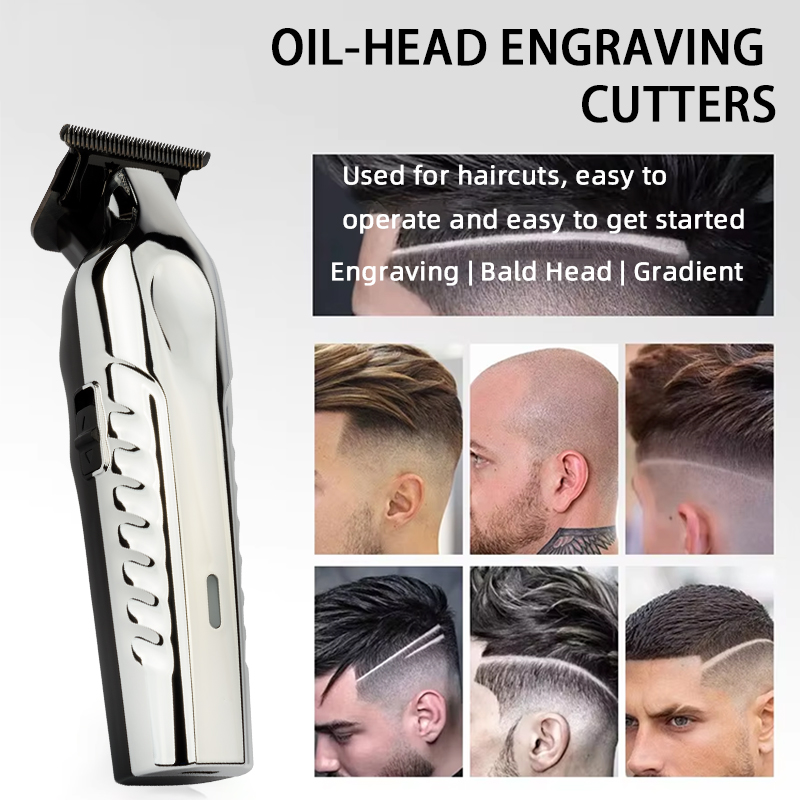 Pearlmax Professional Electric Hair Clipper for Barbers Adjustable Lever with LED Display Cordless Hair Trimmer