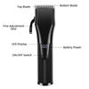PearlMax Custom Adjustable Lever Digital Hair Clippers LCD Display Barber Salon Cordless Hair Trimmer