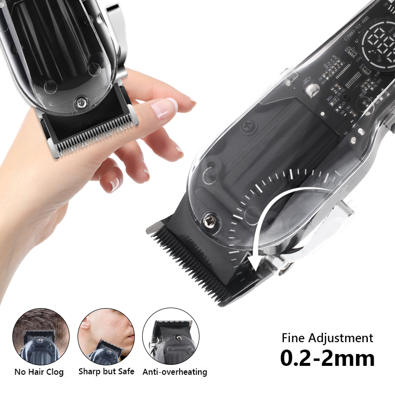 PearlMax Professional Electric Hair Clippers for Barbers Cordless Hair Clipper Hair Trimmer for Home Use