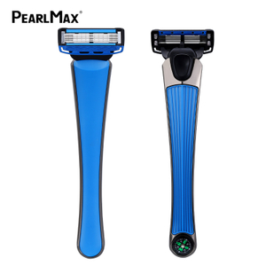 Pearlmax Men's Disposable Shaver: 6-Blade Stainless Steel Razor Manual Razor