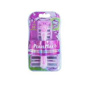 Six Blades Razor Replaceable Cutter Head Pink for women
