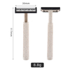 Wheat Straw Triple Blades Stainless Steel Disposable Razors
