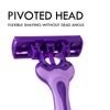 PearlMax Face Razor Disposable Triple Blade Rubble Handle Men's Shaving Razor for Women