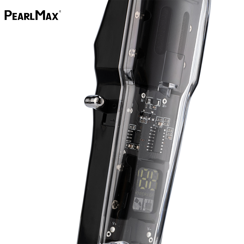 Pearlmax Custom Logo T-blade Cordless Hair Trimmer Salon Use Digital Electric Hair Clipper for Men